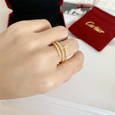 cartier ring nail dupe|cartier justin un clou ring.